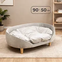 Лежанка Лилу 50*90 см, Жемчужный