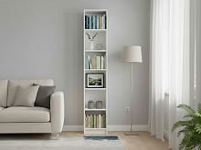 Стеллаж книжный 40x28x202см Тинтон, с регулируемыми полками