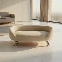 Лежанка Лео 70*50 см, Бежевый