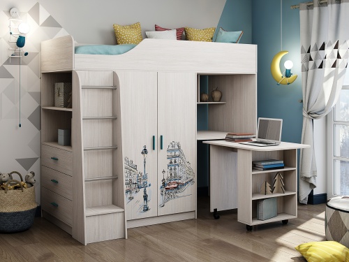 Кровать комбинированная Каприз (80х200)