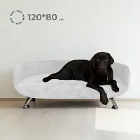 Лежанка Лео 120*80 см, Белый