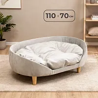 Лежанка Лилу 70*110 см, Жемчужный
